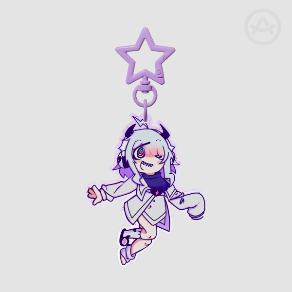 Qtie Yunyun Syndrome!? Colored Edge Acrylic Keychain