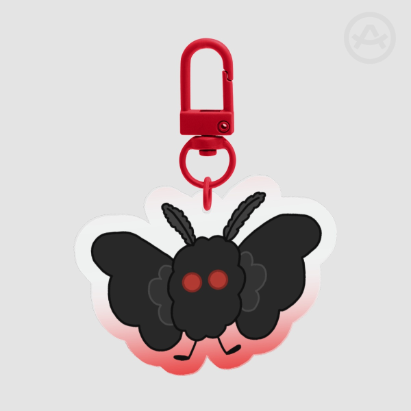 Fluffy Mothman Keychain