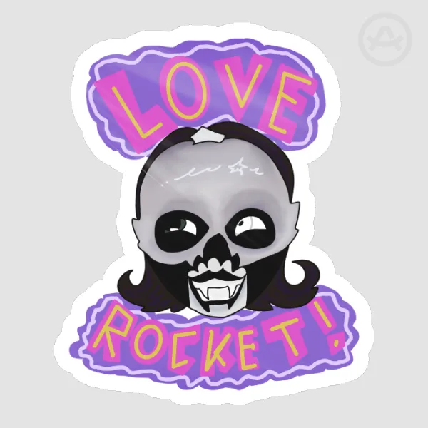 Love rocket sticker!