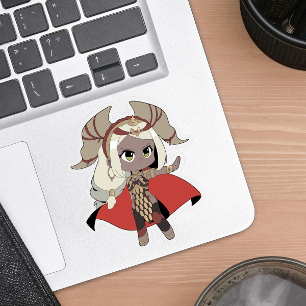 Theodora Clear PET Vinyl Die Cut Stickers