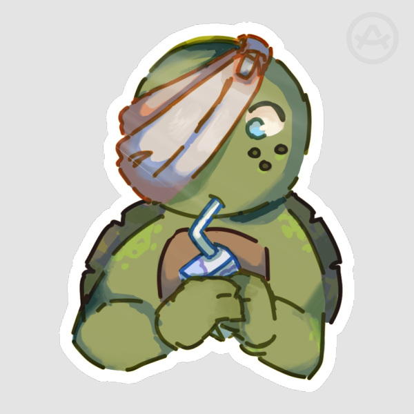 Hurt but Happy Mikey Sticker (TMNT 2012)