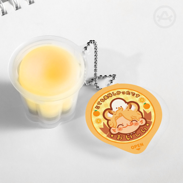 sung hyunjae squishy pudding jelly keychain