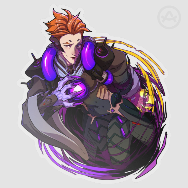 Moira Overwatch 1 Clear PET Vinyl Die Cut Stickers