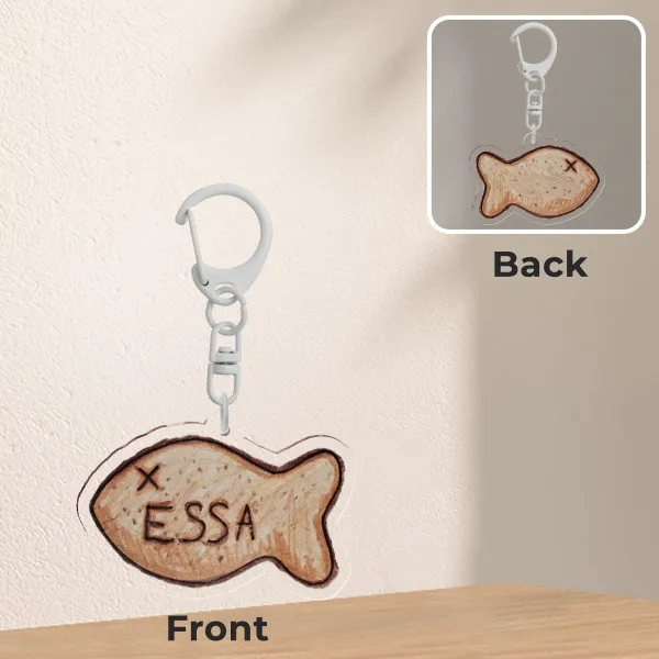 Essa/Emotional Support Stuffed Animal Fish Charm