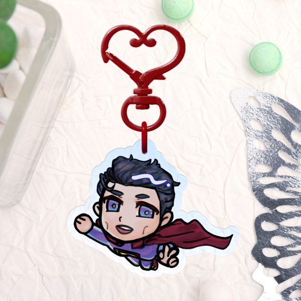 Supe Clear Acrylic Keychain