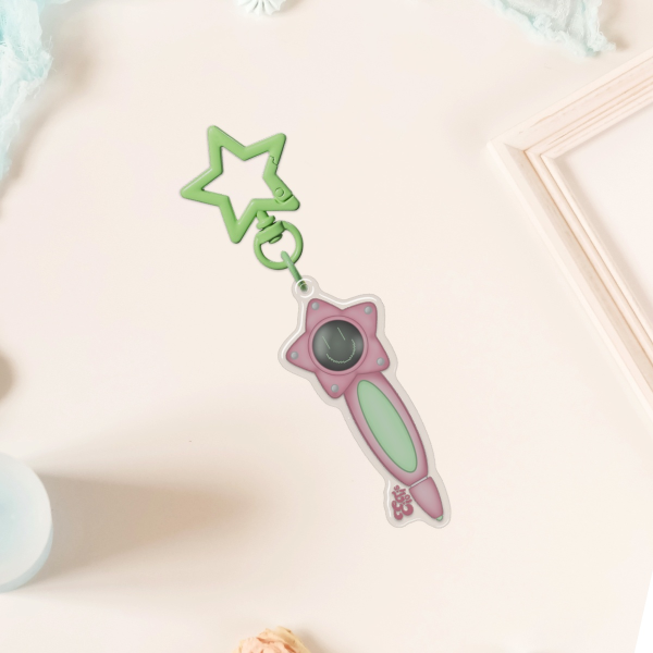 Pen Star - Poppy Playtime (pink ver.) Epoxy Clear Acrylic Keychains