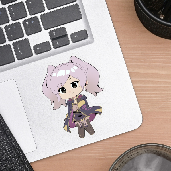Robin Clear PET Vinyl Die Cut Stickers