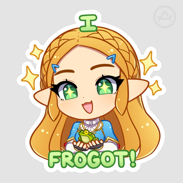 BOTW Zelda Frogot Sticker