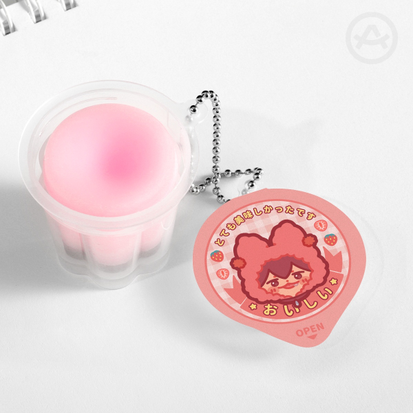 han yoojin squishy pudding jelly keychain