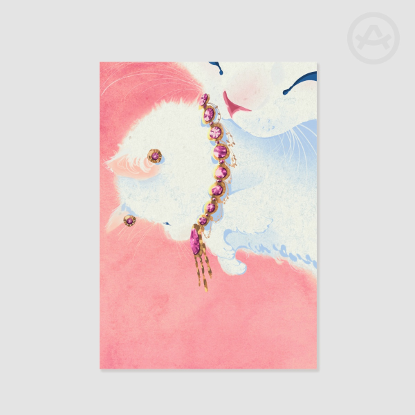 [Nyx Sphinx Nyx] A4 Mother's Love Pink Cat Kitty Poster