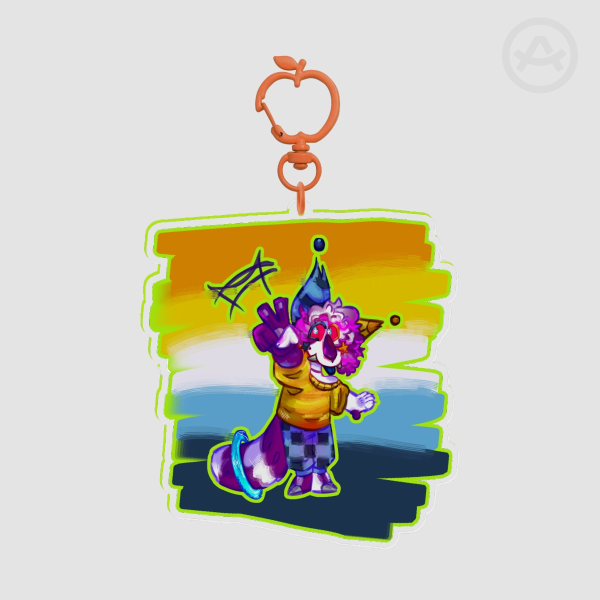 AroAce pride keychain