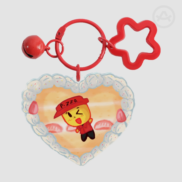 Forsaken- Elliot Cake Heart Acrylic Charm
