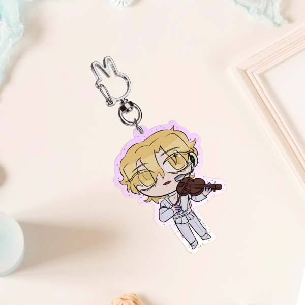 Luka Glitter Acrylic Keychain