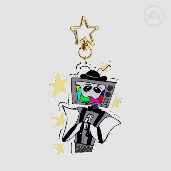 Mr Puzzles - SMG4 Glitter Acrylic Keychain