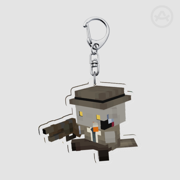 2.5 Inch Fallout - Nick Valentine Acrylic Keychain