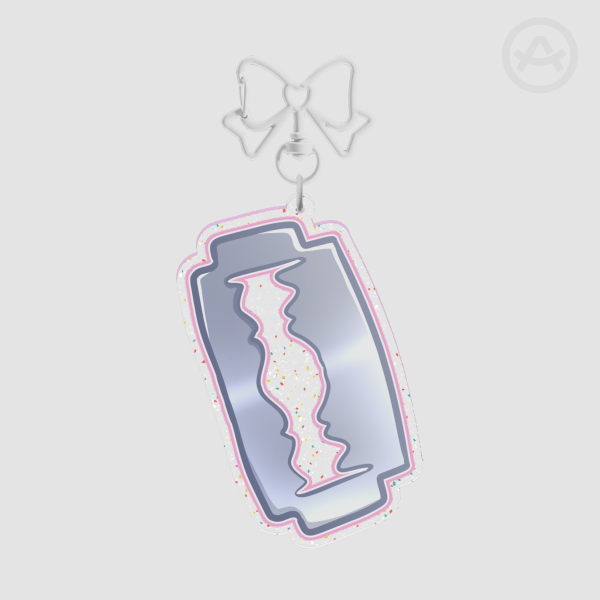 Pink Razor Charm