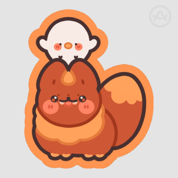 chirpie & peace sticker