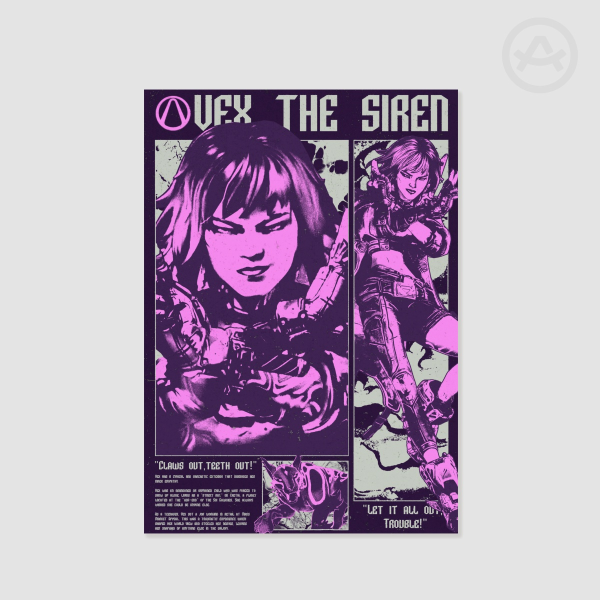 Vex The Siren - 42x29 Poster