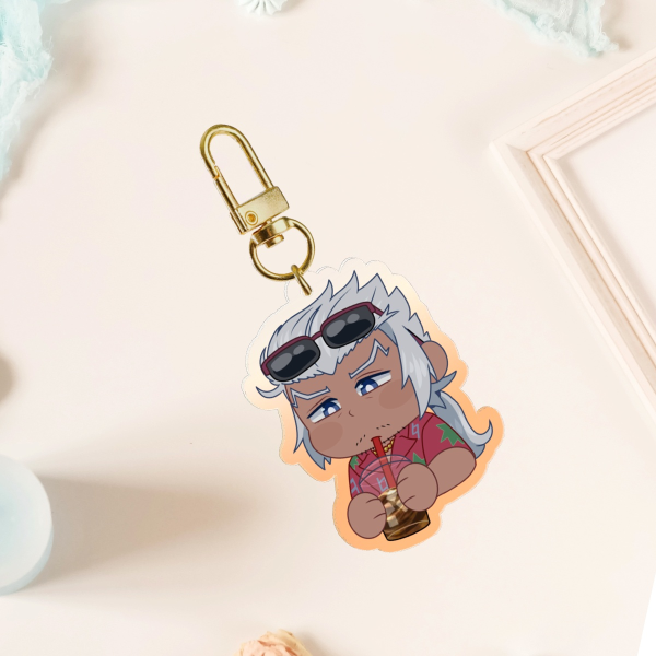 Bach Colored Edge Acrylic Keychain
