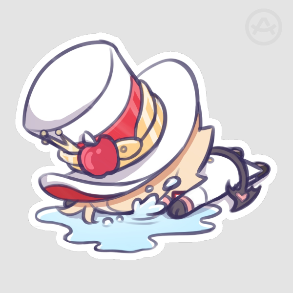 Crying Lucifer Sticker