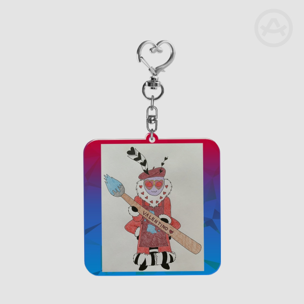 Chibi Artist Valentino Keychain