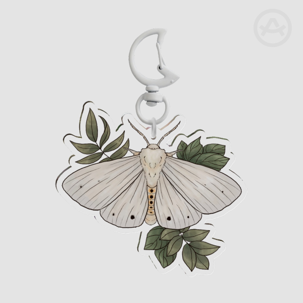 Virginian Tiger Moth 2.8" Keychain