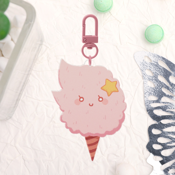 Cotton Tikki - Full Bleed Acrylic Keychains