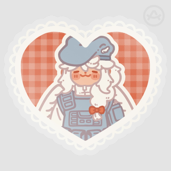 kanna clear vinyl die cut stickers