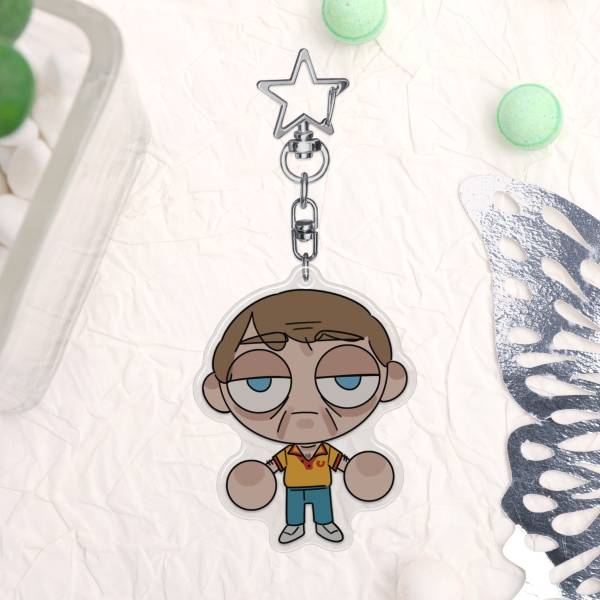 Swansea Epoxy Clear Acrylic Keychain