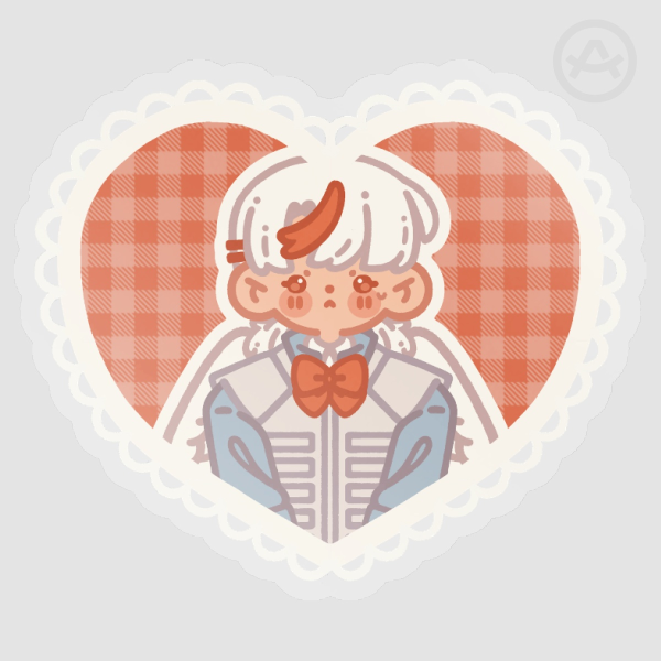 koharu clear vinyl die cut stickers
