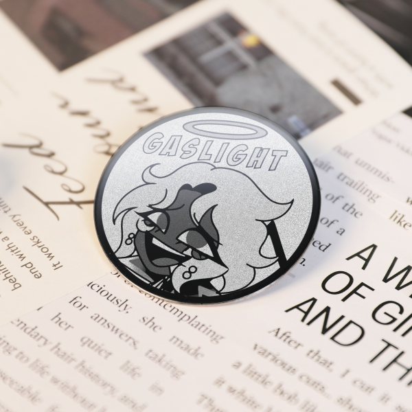 Saint Anthony - Gaslight Round Metal Badge