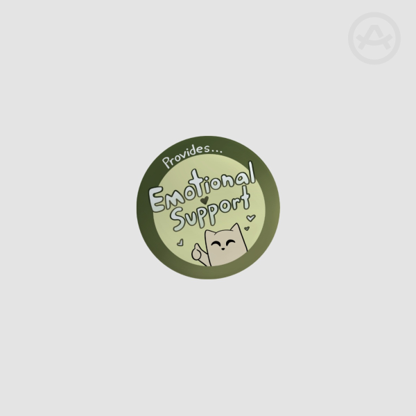 Emotional Support 1.25" Button