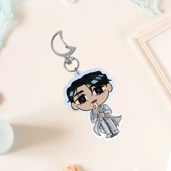 Ivan Glitter Acrylic Keychain