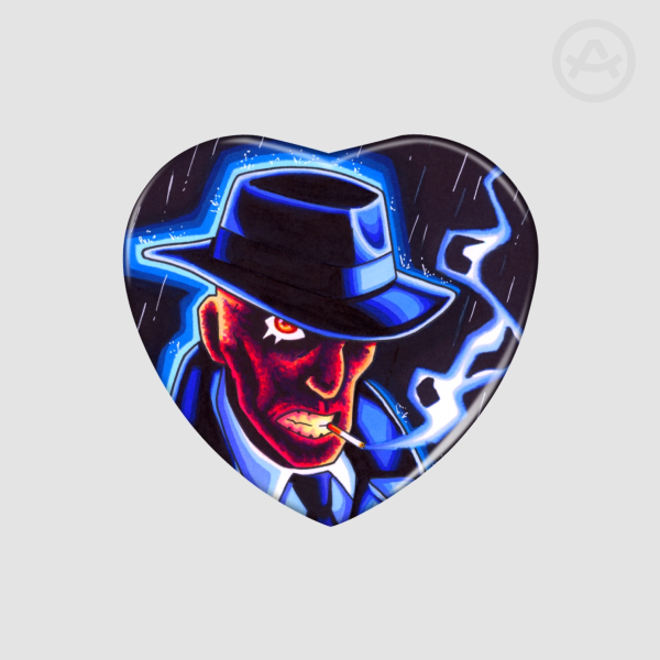 Heart Shape Holographic Badges
