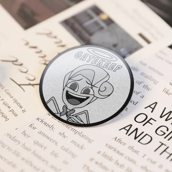 Saint Peter - Gatekeep Round Metal Badge