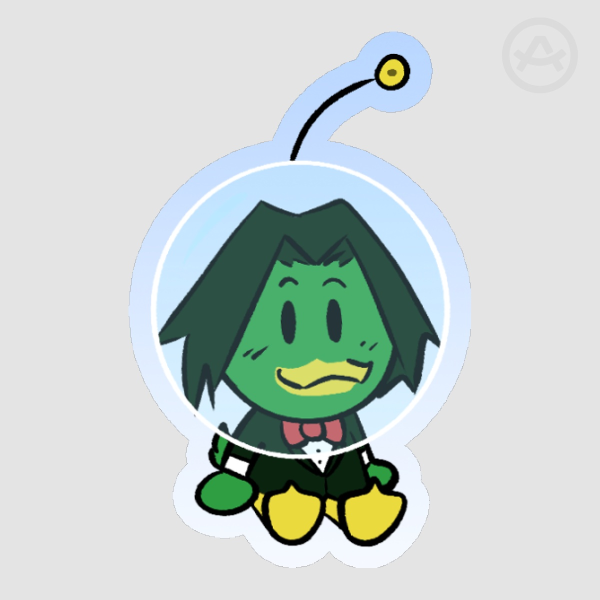 Duckula in Space Sticker