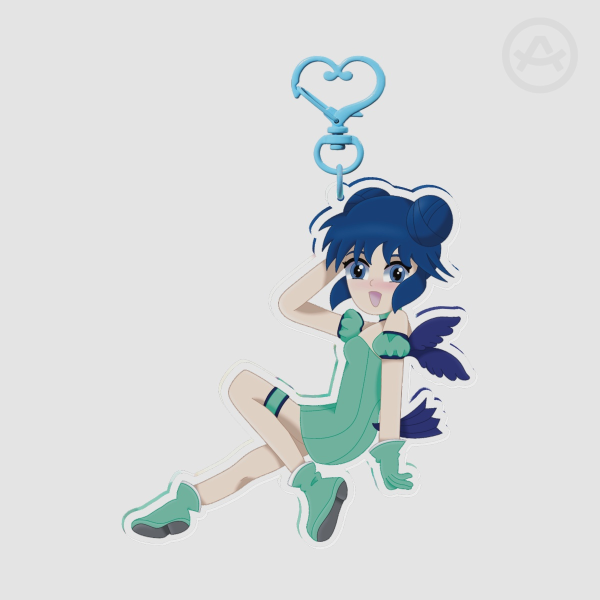 Mew Mint Clear Acrylic Keychain