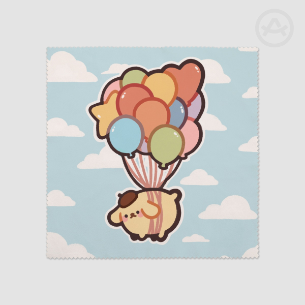 floatin pompompurin glass cloth