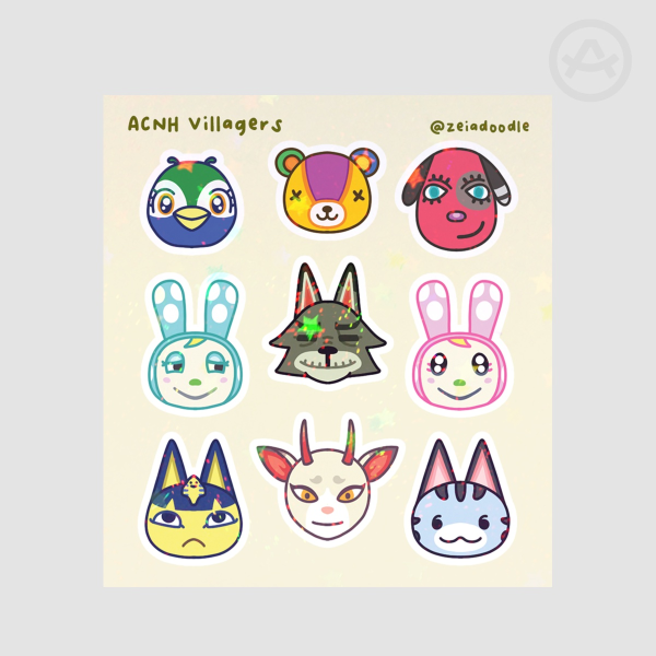 Animal Crossing Dreamie Villagers Sticker Sheet
