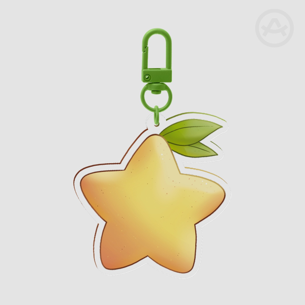 Paopu Fruit Kingdom Hearts Keychain