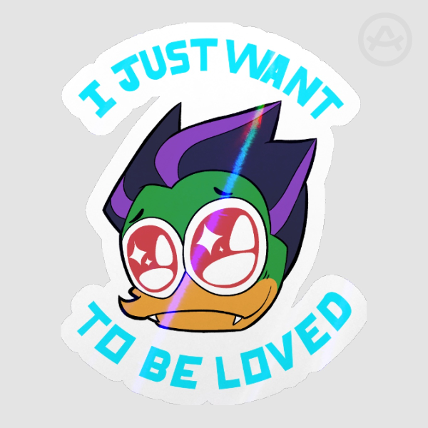 "I Just Want to be Loved" Duckula Sticker
