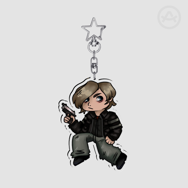 Leon Kennedy Resident Evil 6 Keychain