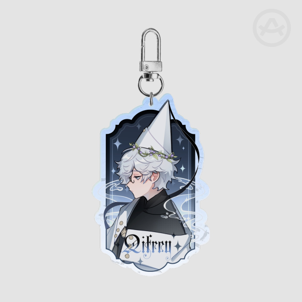 Qifrey Ripple Acrylic Keychain