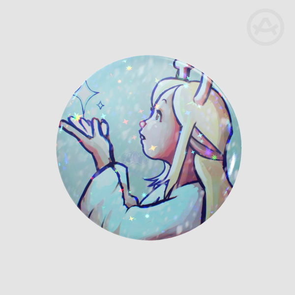Noelle Deltarune Button Pin
