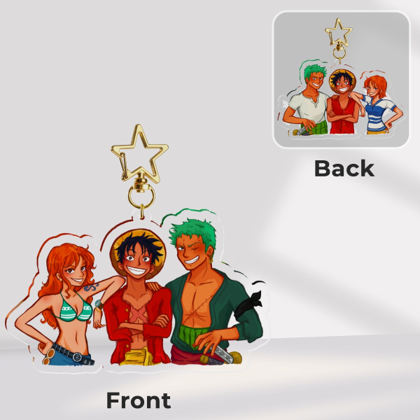 ONE PIECE Romance Dawn Trio Reversible Keychain