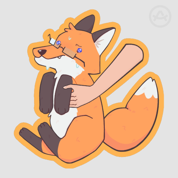 Fox Grace Sticker
