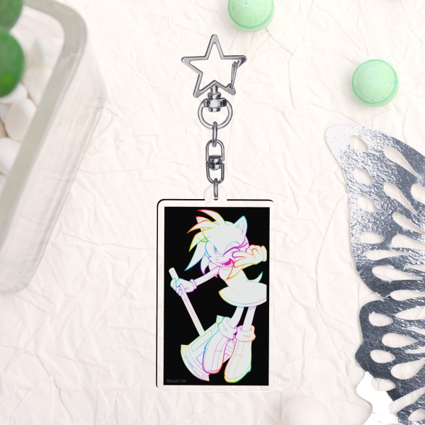 Amy Rose Clear Acrylic Keychains