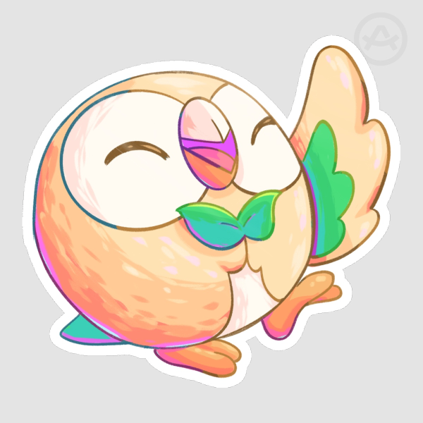 Rowlet sticker