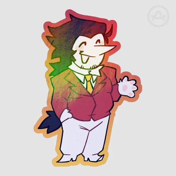 Big Shot Spamton Holo Sticker