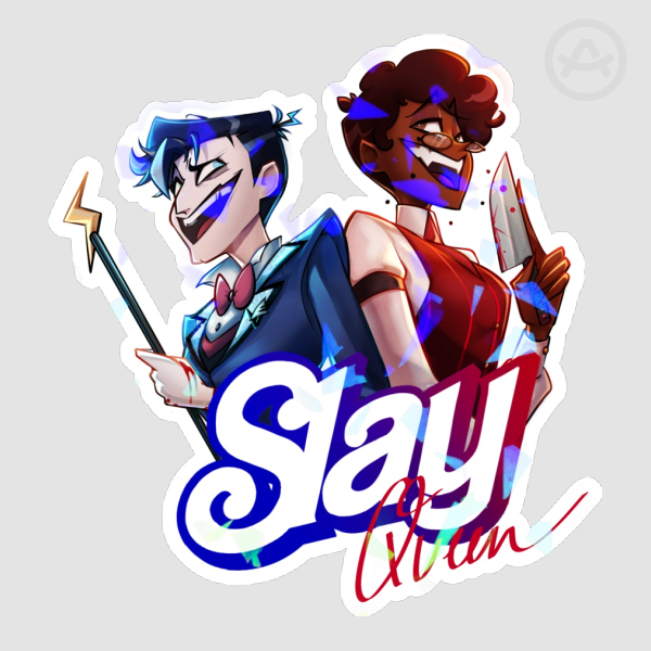 Alastor & Vox "Slay" Sticker